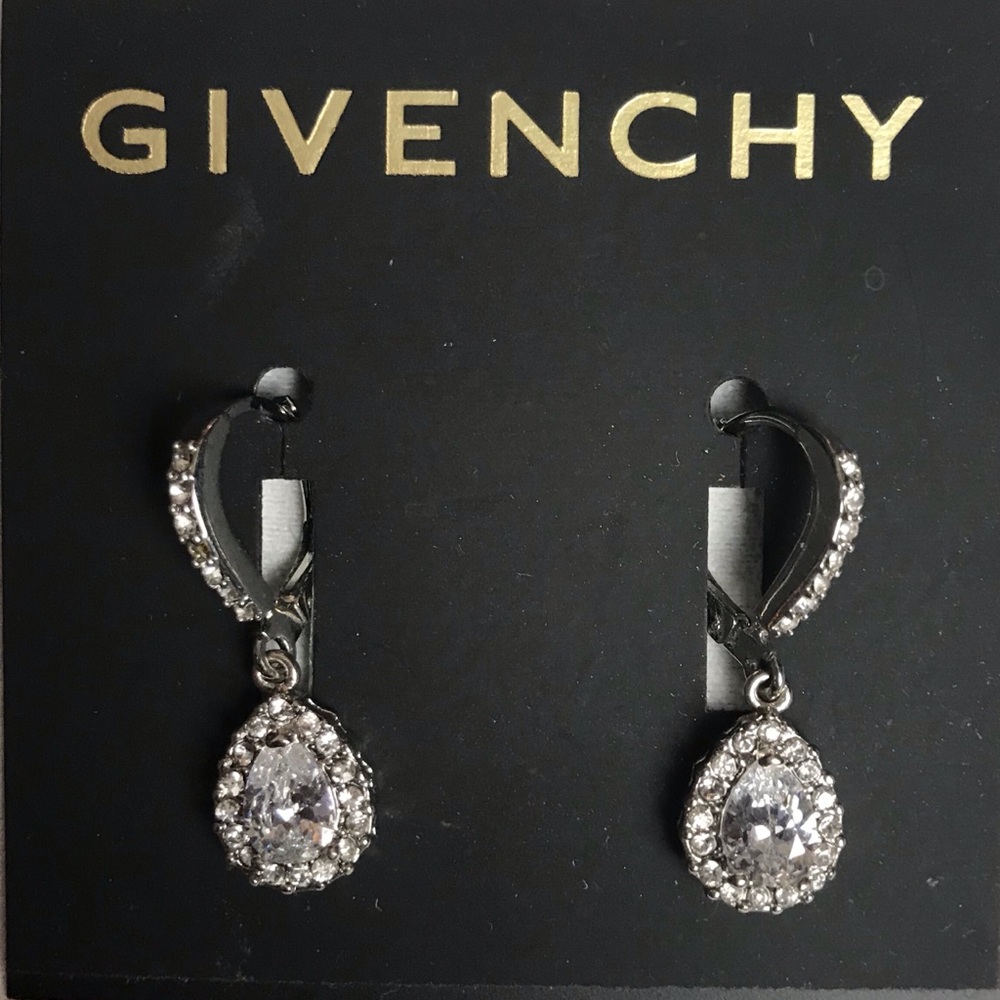 Givenchy crystal drop earrings